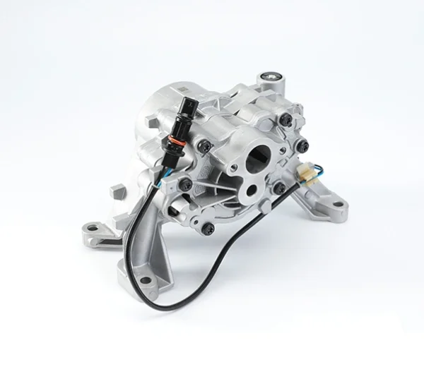 LR087668 Oil Pump for Jaguar Land Rover 2.0 Diesel AJ200 204DTD 3 AJ200 Oil Pump LR087668 Jaguar 2.0 Ingenium Diesel angled perspective detail