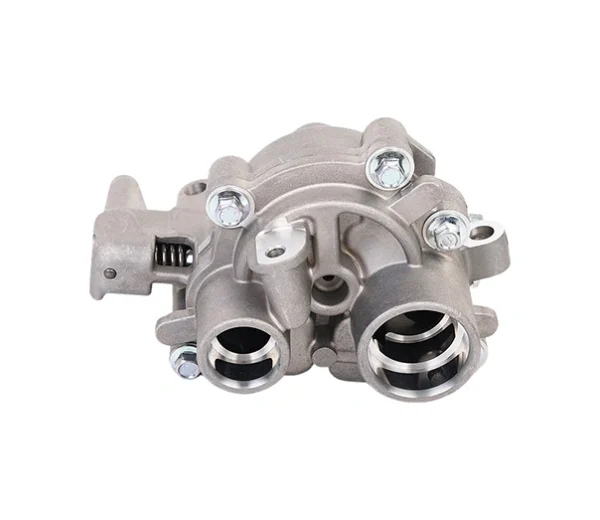 LR052436 Oil Pump rear view compatible with Range Rover and Discovery Sport 5.0L V8, direct factory supply
