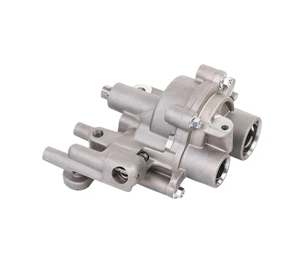 LR052436 Oil Pump side view, fits LR035118 AJ813049 C2Z28368 OE numbers, Land Rover 5.0L V8 engine
