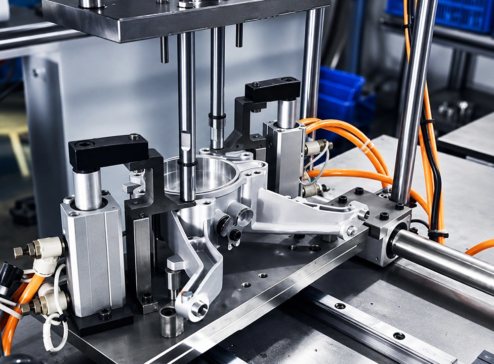 Oil pump manufacturing centre with CNC machining line for engine parts production