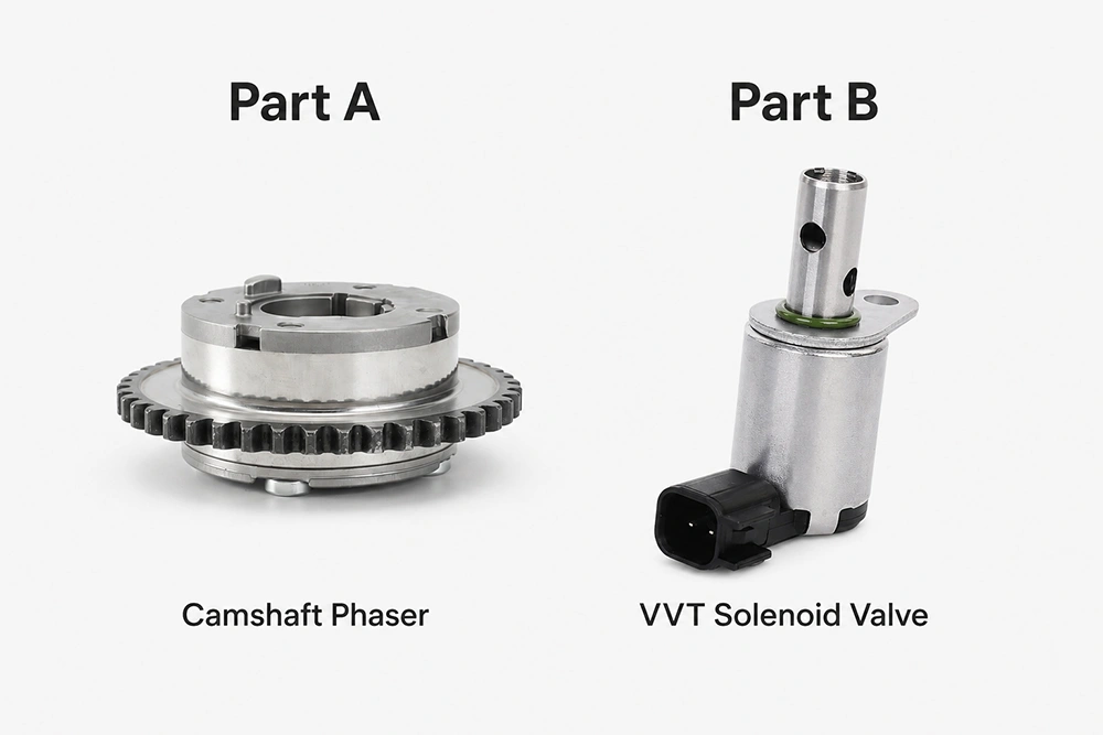 VVT Solenoid Valve vs Camshaft Phaser: Function, Failure Signs and Sourcing Differences 4 comparison of VVT solenoid valve and camshaft phaser functions