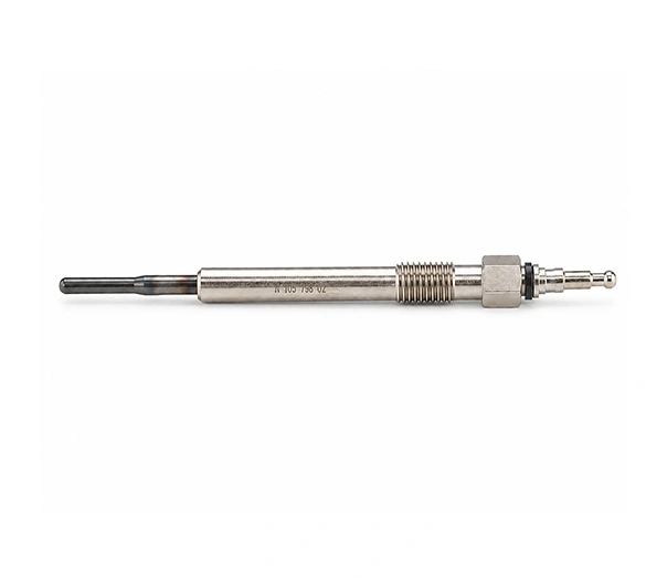 Full-length view of the 4.4V metal glow plug for selected Audi 2.0 TDI applications