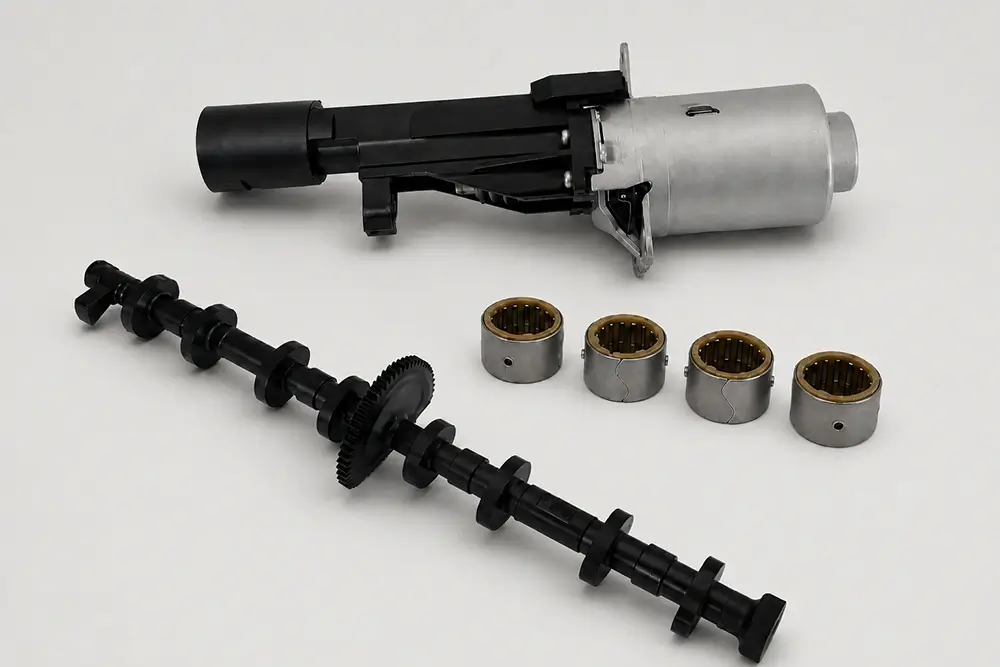 BMW N20 Valvetronic repair kit with eccentric shaft, servomotor and four needle-bearing sets